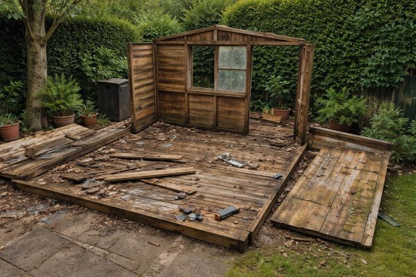 Gartenhäuser komplett räumen​